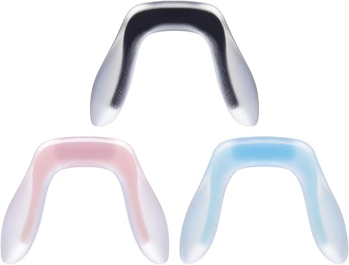 GLEAVI 3 unids almohadillas de gafas de repuesto para gafas puente de gafas en forma de U almohadillas de silicona para gafas de niño almohadilla de