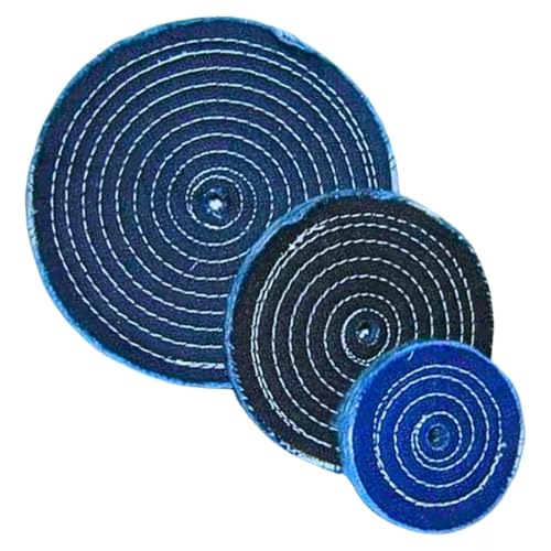 1 Disco Brim Jeans Escova Roda Polimento Politriz 4 Polegadas P/Joalheirias, Óticas, Retifica