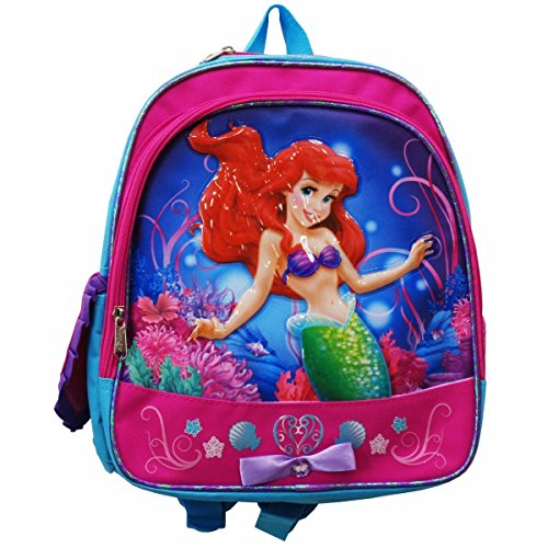 12  The Little Mermaid Pink Backpack with Ariel on Front Pocket by Disney