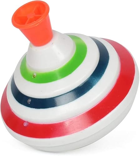 Push up Trottola Giocattolo con LED e Musica