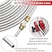 Tnisesm 3/16Inch Brake Line kit Include Zinc-Plated Brake Lines with Fitting (16Pcs Fittings,2Pcs Unions+4Pcs Nut) Brake line Bender Single Flare Tool,Cutter 3/16Inch Brake line kit