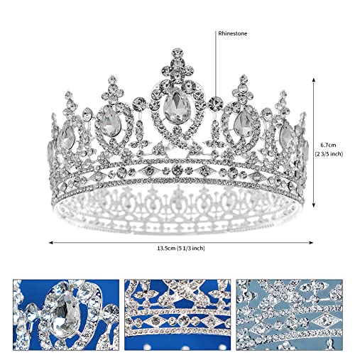 Tiara de boda sin dolor URFEDA, corona de princesa que no se cae 2