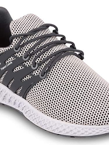 Image of Franco Leone Men Mesh White Grey Sport Shoes