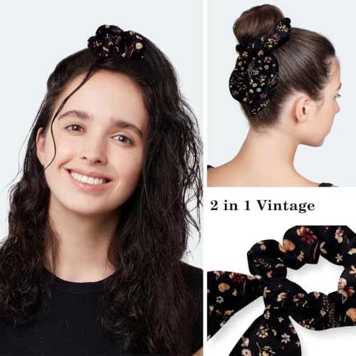 Image of Butterfly Scrub Cap Women with Ponytail & Buttons Adjustable Surgical Nurse Hat with Cotton Sweatband for Long Hair