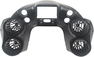 Inner Fairing w Quad 6.5" Speaker pods Compatible for 1994-2013 Harley Touring Road Glide FLTRX 94-13 Inner Front Fairing (Matte Black)
