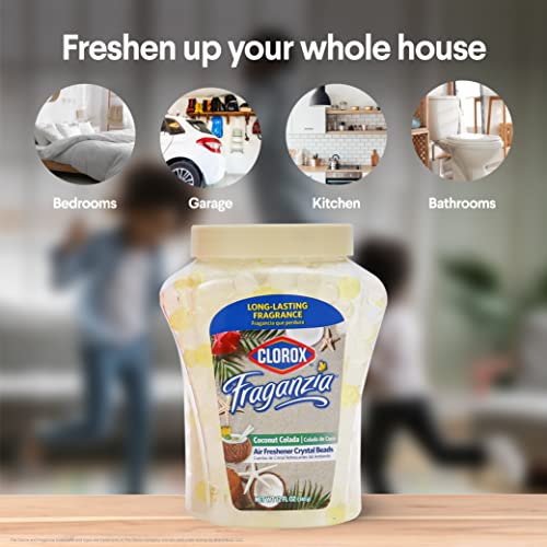 Clorox Fraganzia Crystal Beads Air Freshener, Coconut Colada Scent, 12 Fl Oz - image 4