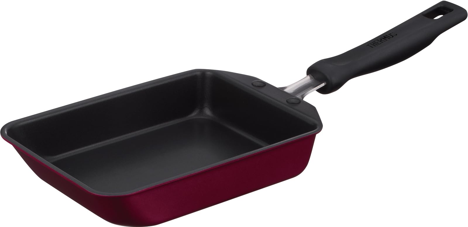 サーモス デュラブルシリーズ 玉子焼きフライパン 13cm レッド ガス火・IH対応 焦げつきにくい 耐久性コーティング PFOA PFOS不使用 KFM-013E R
