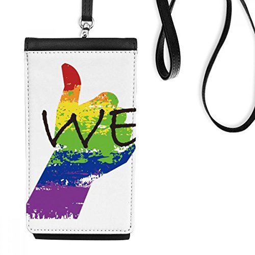 Cadeau portefeuille LGBT arc-en-ciel étui téléphone cuir