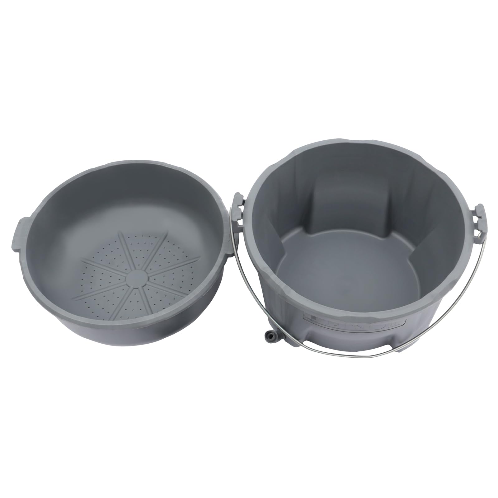 CUBELLIN Handheld Oiler Bucket with Oil Gun Plastic Oil Gun Drum Set Portable Manual Threading Pipe Machine for Pipe Threader Tools