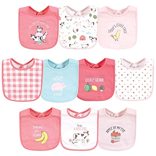 Image of Hudson Baby Cotton Bibs