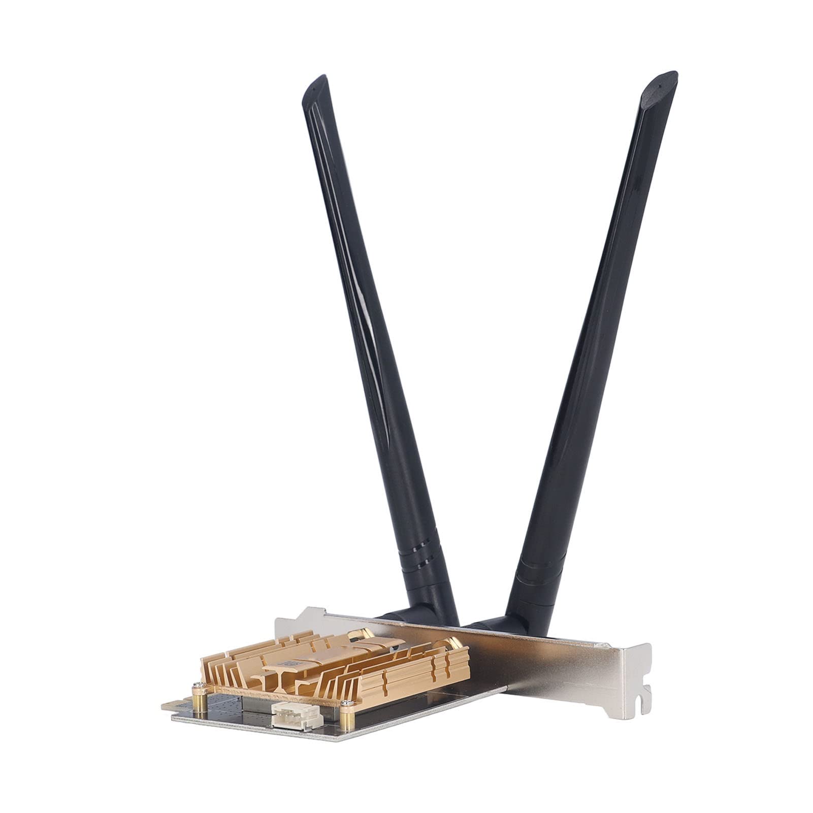 Dwuzakresowy Adapter WiFi 6E PCI E z Chipem BT 5.2 AX210 do Komputerów Stacjonarnych, Anteny 2x6dBi