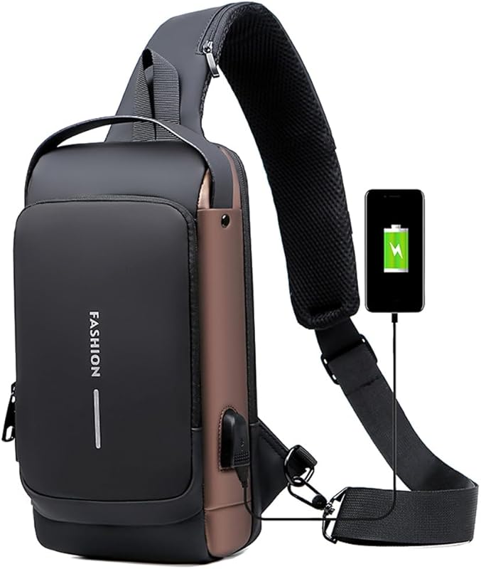 Jethrora crossbody sling mochila anti-roubo ombro peito saco casual caminhadas daypack à prova dwaterproof água com porta de carregamento usb para homens em oferta na Shopee Jethrora crossbody sling mochila anti-roubo ombro peito saco casual caminhadas daypack à prova dwaterproof água com porta de carregamento usb para homens em oferta na Shopee