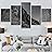 SIGNWIN 5 Panel Canvas Wall Art High Contrast Scenery for Home Decorations Ready to Hang - 60"x32"x5 Panels