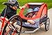 Instep Sync Single Seat Bike Child Trailer, Max Weight 40 lbs., 5-Point Harness, Folding Frame, Quick Release Wheels, Easy Storage, Bug Screen & Weather Shield, Red
