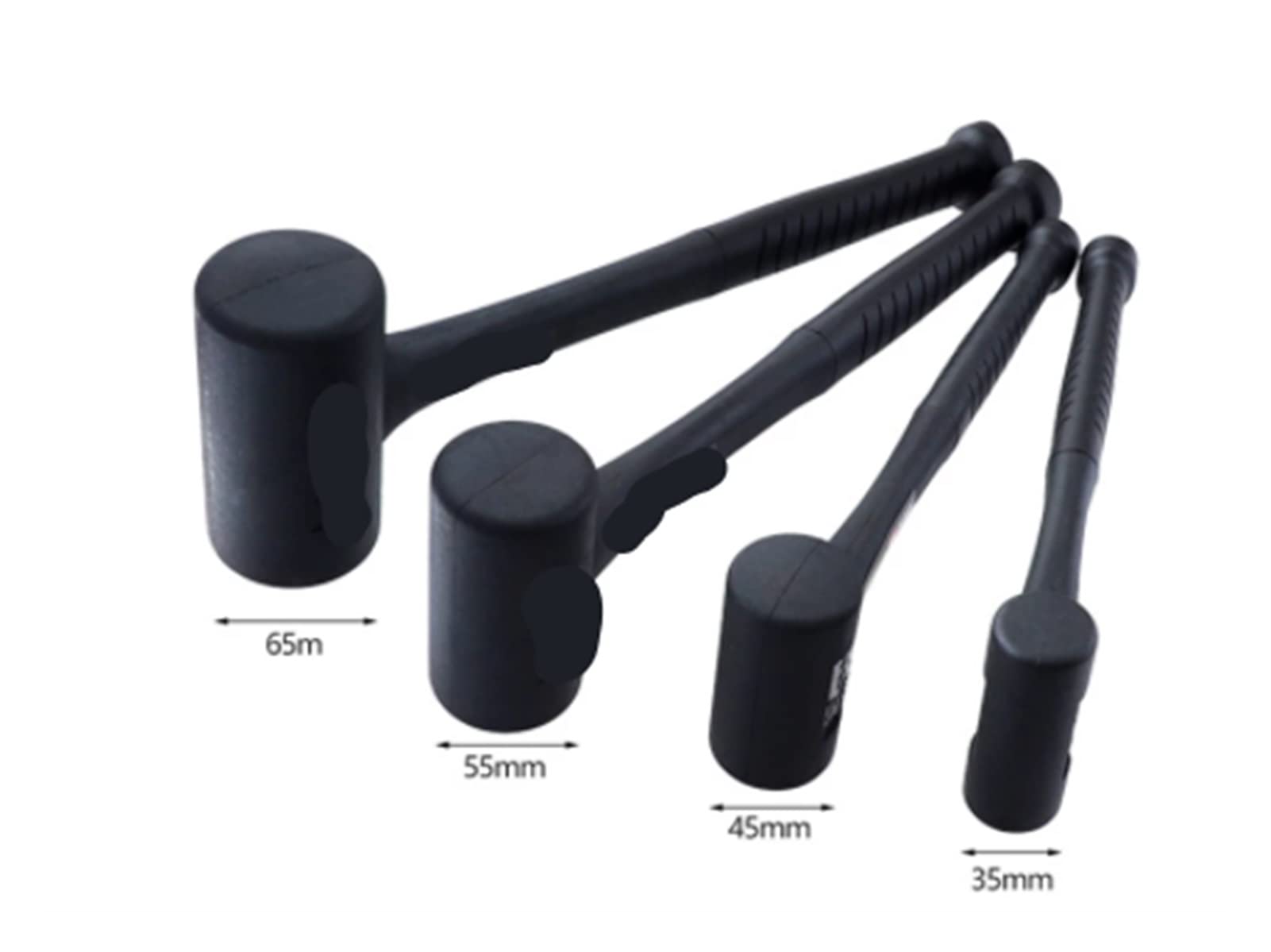 Ajuste for el Martillo a Prueba de Golpes de Goma Hammer Antideslizante Antideslizante Harmero Redondo Sin Rebote Herramientas DE Mano Mano (Weight : S)