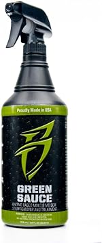 Boat Bling Green Sauce Enzyme-Based Stain Remover for Boats, 32 oz | Enzyme-based stain remover breaks down interior and exterior stains; fiberglass, vinyl, fabric and carpet