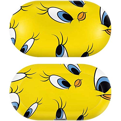 Skinit Decal Audio Skin Compatible with Samsung Galaxy Buds+ - Officially Licensed Warner Bros Tweety Bird Super Sized Pattern Design