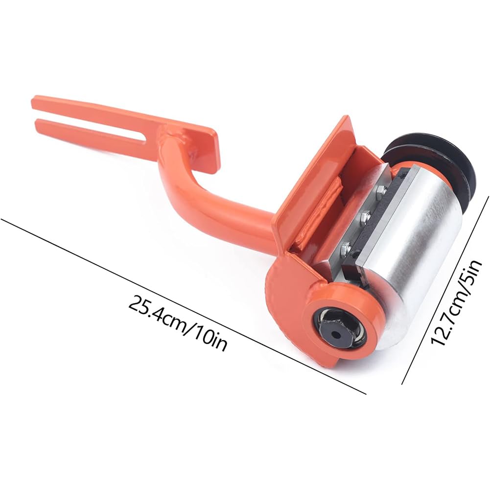 Accesorio para descortezar troncos de motosierra, herramienta de descortezado de madera accionada por correa trapezoidal de acero con cuchillas de repuesto para procesamiento de madera