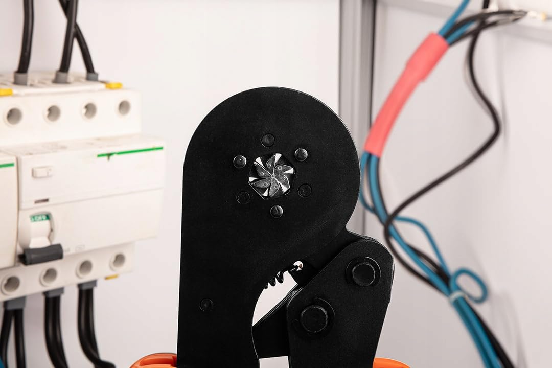 NEO TOOLS Pinza crimpatrice per capicorda, pinza crimpatrice per 0,1 – 16 mm², per capicorda isolati, pinza per crimpare