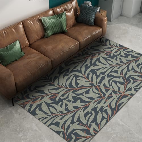 Tapis William Morris botanique moderne antidérapant long 120x210 cm - 3