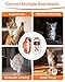 Lightweight Cat Shock Collar with Remote, Mini 3300Ft Cat Training Collar with Shock/Vibration/Beep Vibration&Beep 4 Modes, Ultra-Small Waterproof Shock Collar for Cats with 200-Level for Misbehavior