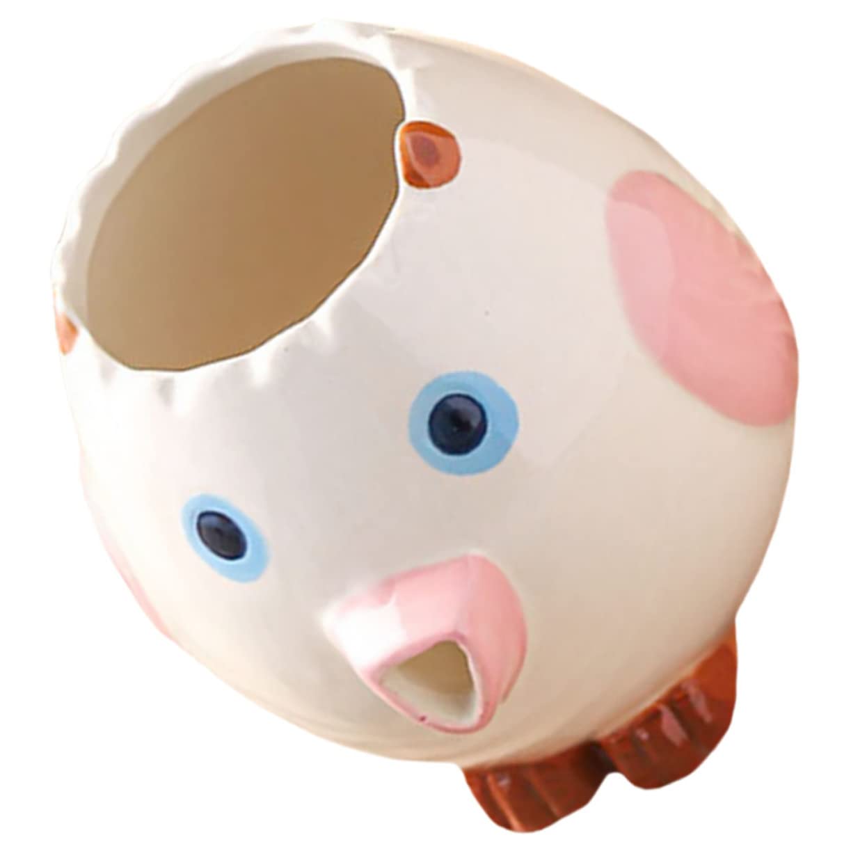 HAKIDZEL Cartoon Egg Separator Ceramic Yolk and Egg White Separator for Kitchen Cute Chicken Design Easy to Clean for Baking and Cooking Kitchen Tool