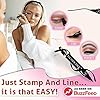The Flick Stick Winged Eyeliner Stamp, 2 x Black Liquid Eyeliner Pens, Easy Cat Eye Stencil Makeup Tool, SmudgeProof & Waterpoof Eye Liner, Vamp Wing, Wingliner (10mm Classic, Midnight Black)
