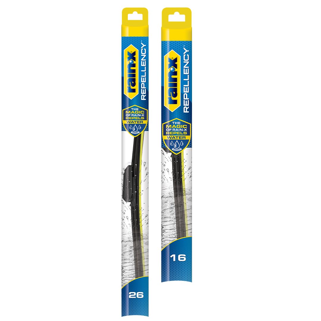 Rain-X Repellency Water Repellent Wiper Blades 26 and 16 inch 2 Pack