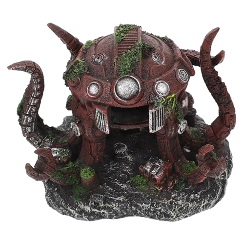 Toddmomy Ornement De Poisson Robot Octopus pour Aquarium Décoration Créative De Bureau Et Maison Accessoire De Décor Aquatique