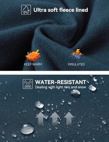 Image of baleaf Women's Fleece Lined Leggings Thermal Warm Winter Tights | 25 inch /27 inch, Water Resistant, Pockets, Running, Hiking, Yoga, Skiing, Travel, for Cold Weather, Leggings for Women
