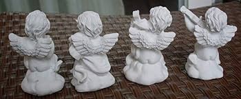 天使　インテリア　15点セット Amazon.co.jp: Anfang 天使の置物 アンティーク 小さい天使4体