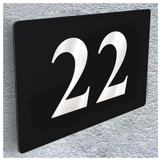House Name Plaques Personalised Signs for Outside Black Aluminium Door Sign Custom House Number Plaque Door Number Plaque for Gate (Number)