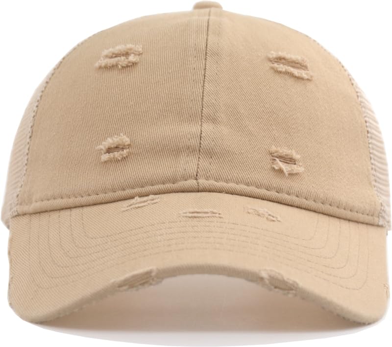 Image of TSSGBL Vintage Cotton Washed Baseball Cap S to XXL Unstructured Low Profile Adjustable Distressed Dad Hat for Men Women