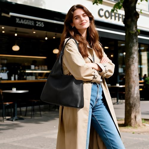 befen Slouchy Hobo Leather Bag