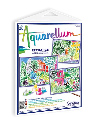 SentoSphère - RECHARGE AQUARELLUM - RIVIERA - Recharge Cartes Aquarellum - Kit peinture - Peinture Aquarellable Magique - A partir de 8 ans - fabriqué en...