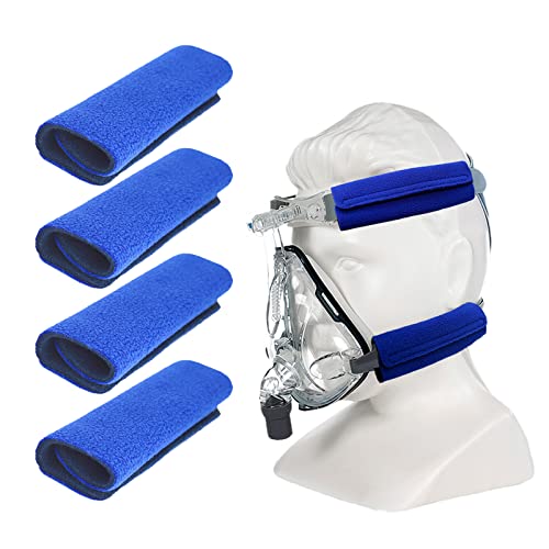 Image of 4 Pack Strap Covers, Strap Cushions for Mask Strap Headgear, C papa Accessories & Supplies Soft Fleece Strap Cover for Reducing Mask Red