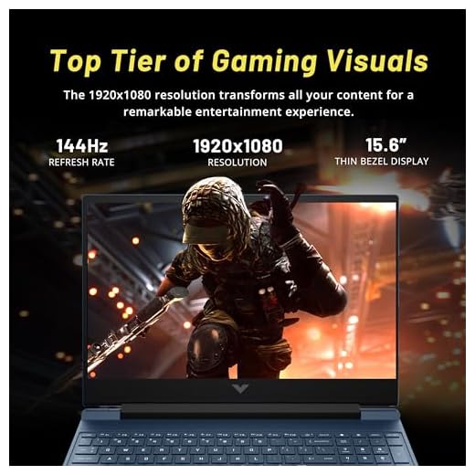 HP Victus 15.6" FHD 144Hz Gaming Laptop, Intel i5-12450H, 16GB RAM, 1TB PCIe SSD, NVIDIA GeForce RTX 3050, Backlit Keyboard, FHD Camera, Wi-Fi 6, Windows 11, Blue, 256GB Docking Station Set