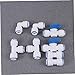 Holibanna 8pcs Water Pipe Quick Connect Fittings Hose Adapter Set Easy Install No Tools for Ro System Filters