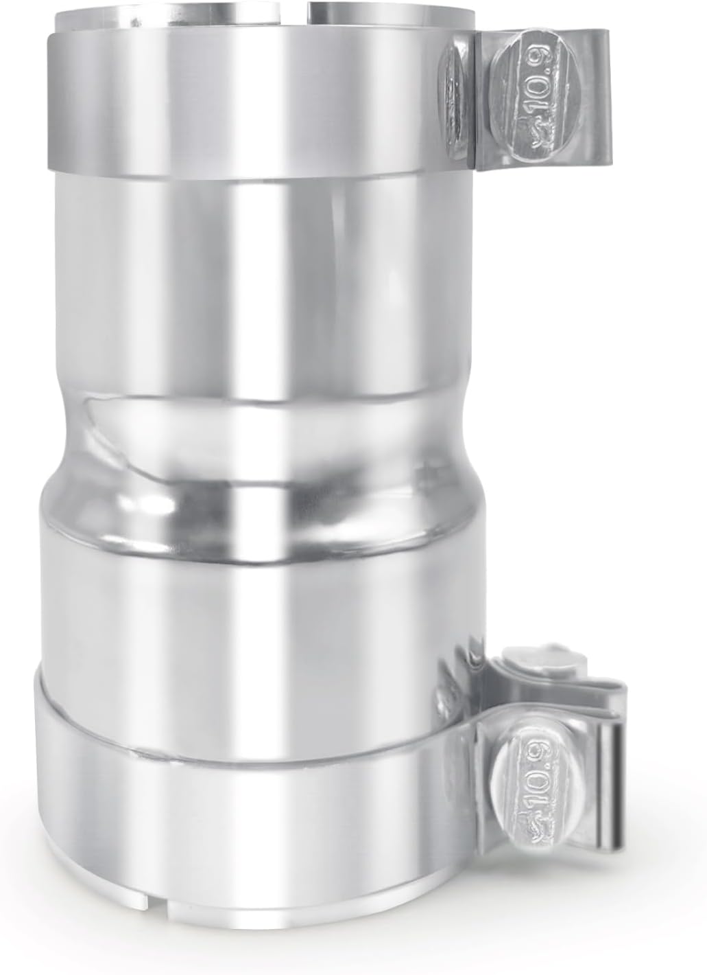 Stainless Steel 2.5 to 3 Inch Exhaust Adapter, 2.5" ID to 3" ID Exhaust Reducer Connector Pipe with Clamp (2pcs)