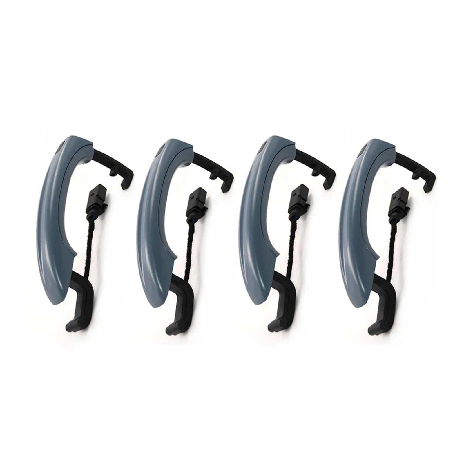 Punxdda 4Pcs Old Car Exterior Door Handle For Q7 2007-2015 4L0837205a 4L0837205b 4L0837207a Sensor Exterior Door Handle(4Pcs Old)