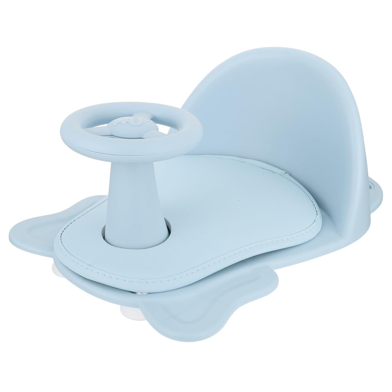 Bath Seat Shower Stool for Newborns and with Non-Slip Suction Cups, Blue Bathtub Chair for Safe Household Bathing