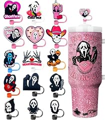 15pcs Halloween Straw Covers