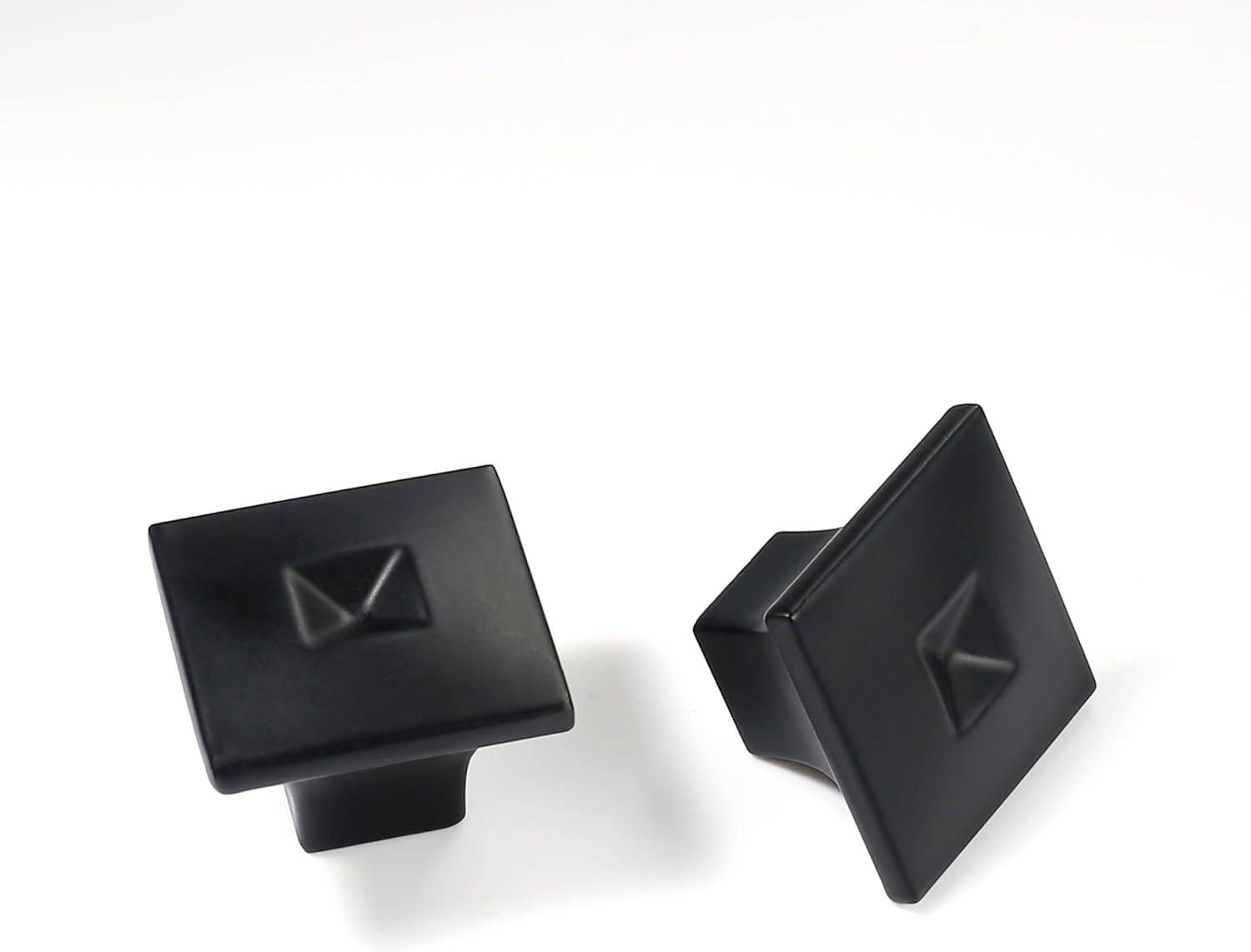 Matte Black zinc Alloy Solid Cabinet Knobs,Single Hole Cabinet Knobs for Drawer,Cupboard, Wardrobe,Dresser 6 Pack 855-B-DAN