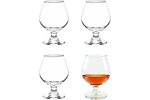 Luxury Brandy Snifter Glasses (Set of 4): 12oz Craft Beer Glasses For...