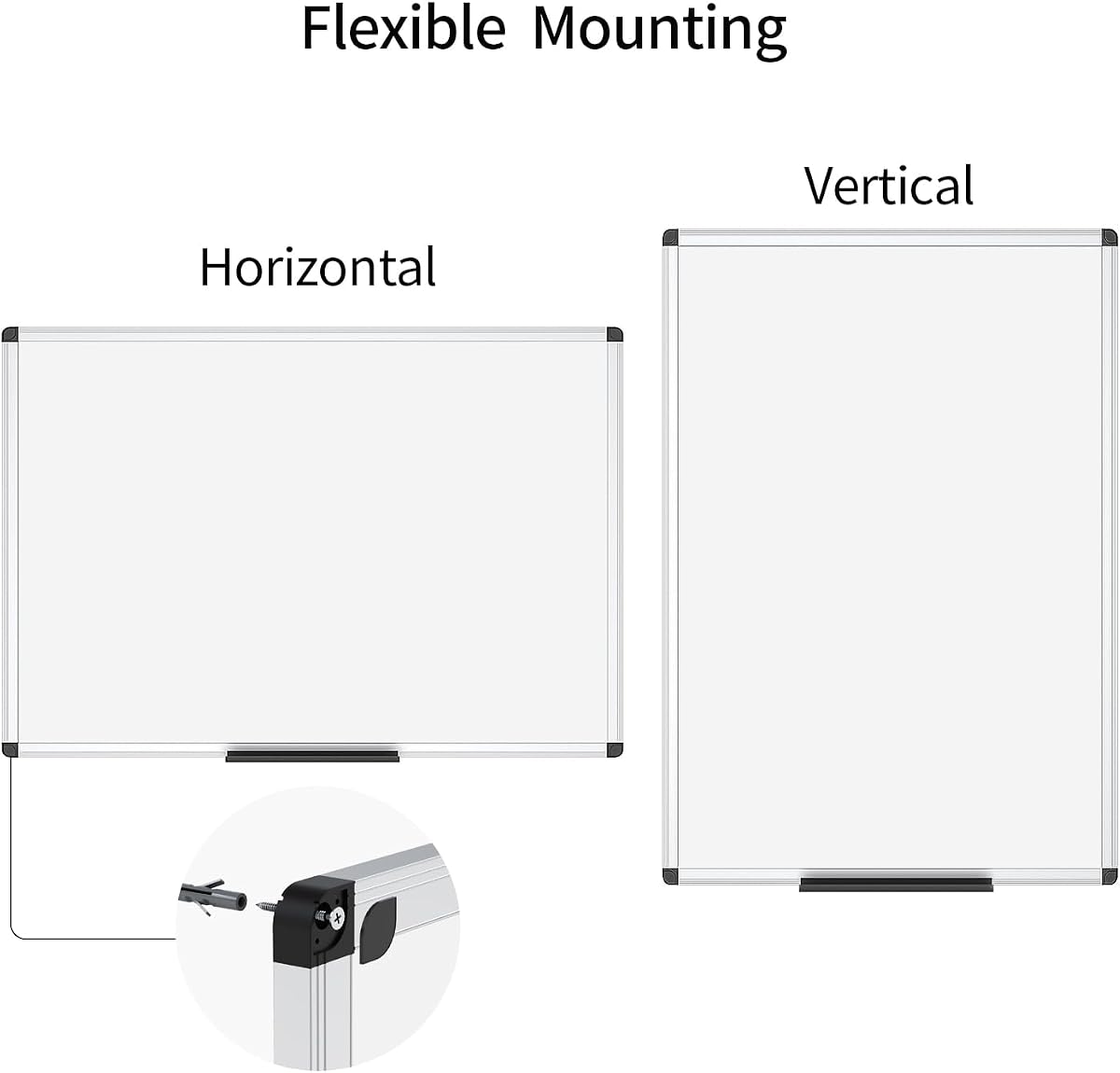 VIZ-PRO Magnetic Dry Erase Board view 3