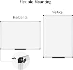 VIZ-PRO Dry Erase Board/Wall Mounted Whiteboard, 36 X 24 Inches