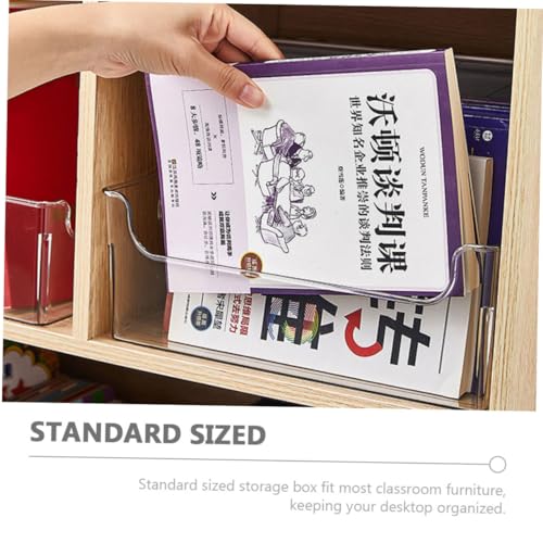 Boîte de rangement transparente avec poignées ergonomiques intégrées