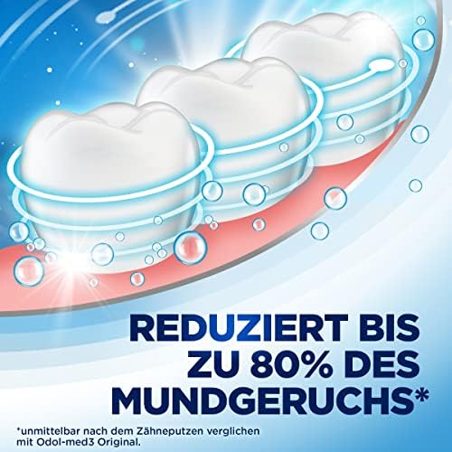 Odol-med3 All in One wszechstronna ochrona świeża pasta do zębów, 75 ml zapewnia czyste i bardzo świeże uczucie w ustach.