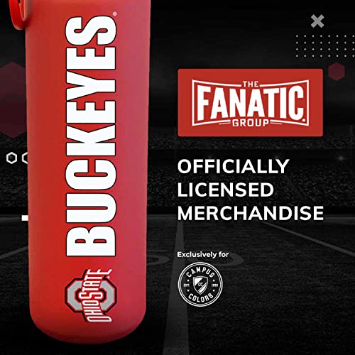 Campus Colors Stainless Steel Vacuum Sealed Sport College Water Bottle, Twist-On Cap, Built-In Handle For Hot Or Cold Drinks, #TOP4