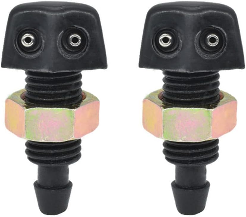 – 2 Pieces Car Windscreen Washer Wiper Nozzle Universal Front Windscreen Washer Jets Nozzle for Car